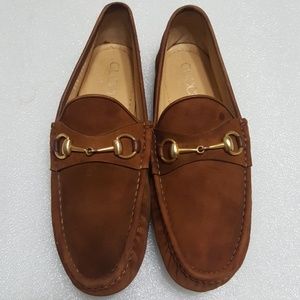 GUCCI men's loafer size 43D brown color
